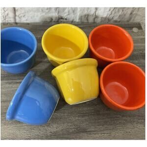 Set of 6 Ceramic Dessert, Salsa, Condiment Bowls Excellent
